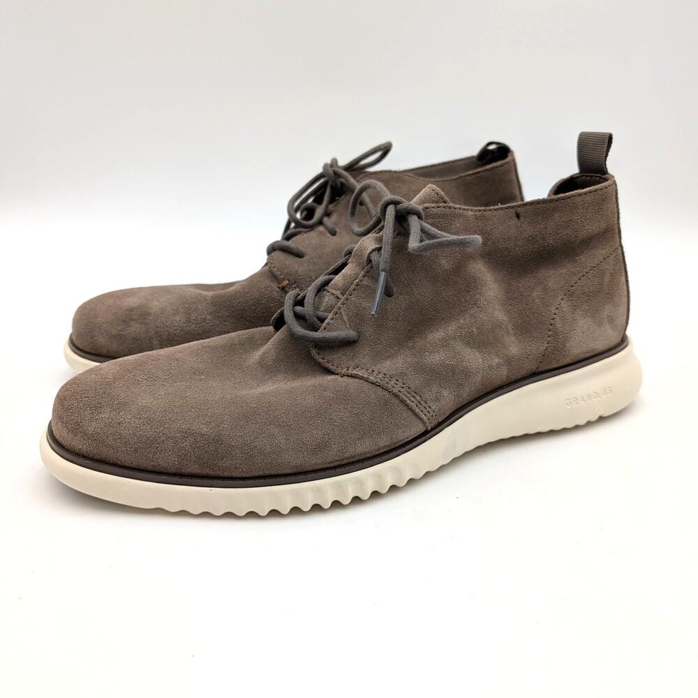Cole Haan 2 Zerogrand Chukka Ankle Boots Lace-Up Men's Brown Size US9M EU42